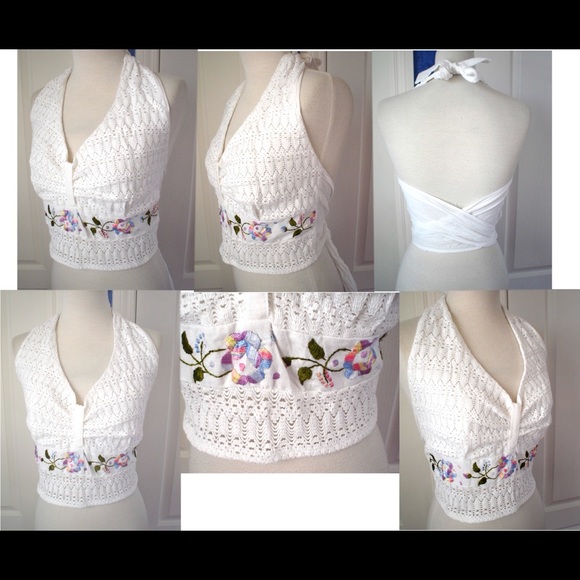 Vintage PINK Crochet Open Work Dress 10feet Skirt - Picture 11 of 13